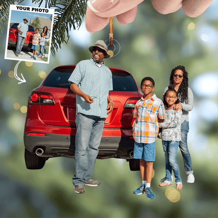 A Place to Call Our Own - Personalized Photo Mica Ornament - Christmas Gift For Family Members, Wedding Couple, Wife, Husband