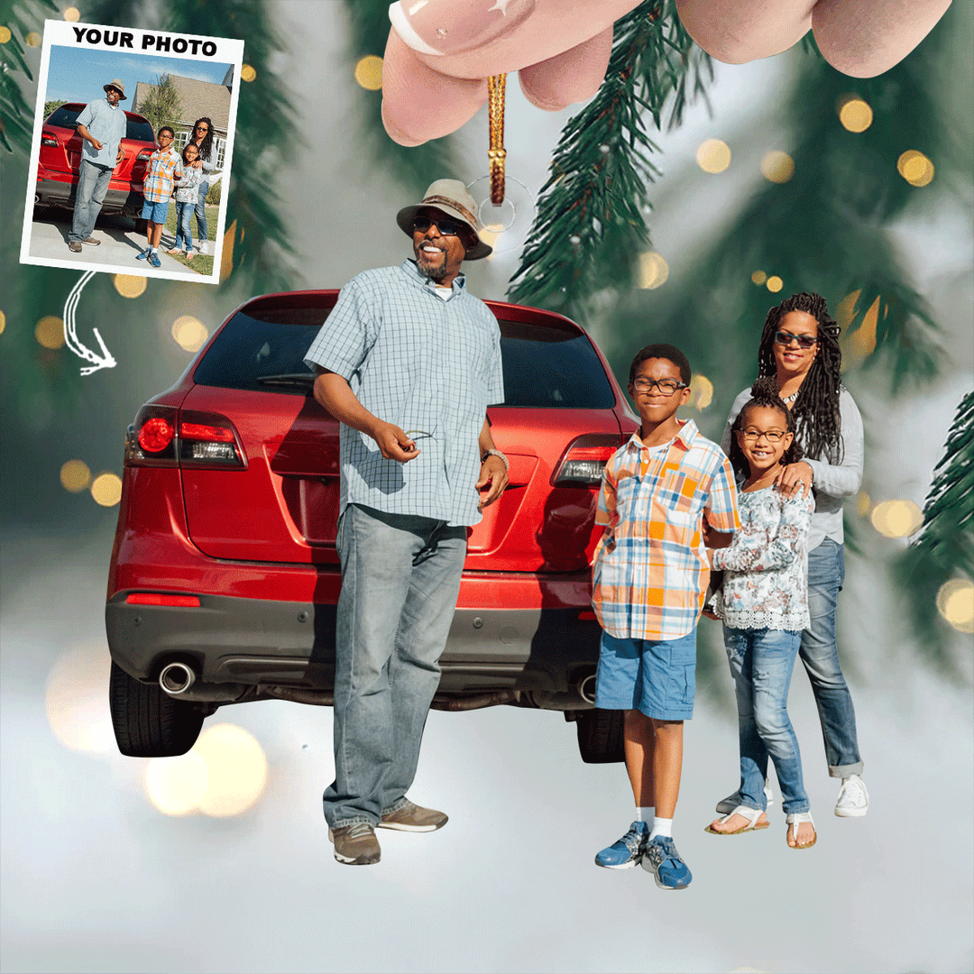 A Place to Call Our Own - Personalized Photo Mica Ornament - Christmas Gift For Family Members, Wedding Couple, Wife, Husband