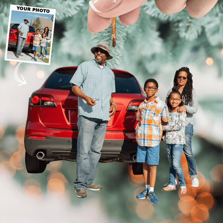 A Place to Call Our Own - Personalized Photo Mica Ornament - Christmas Gift For Family Members, Wedding Couple, Wife, Husband