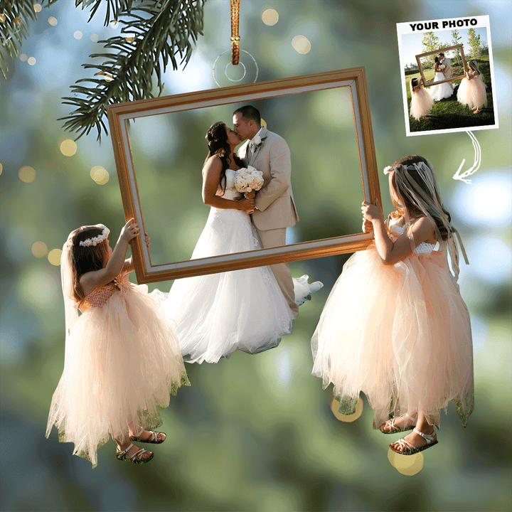 Framed in Love - Personalized Photo Mica Ornament - Christmas Gift For Family Members, Wedding Couple, Wife, Husband