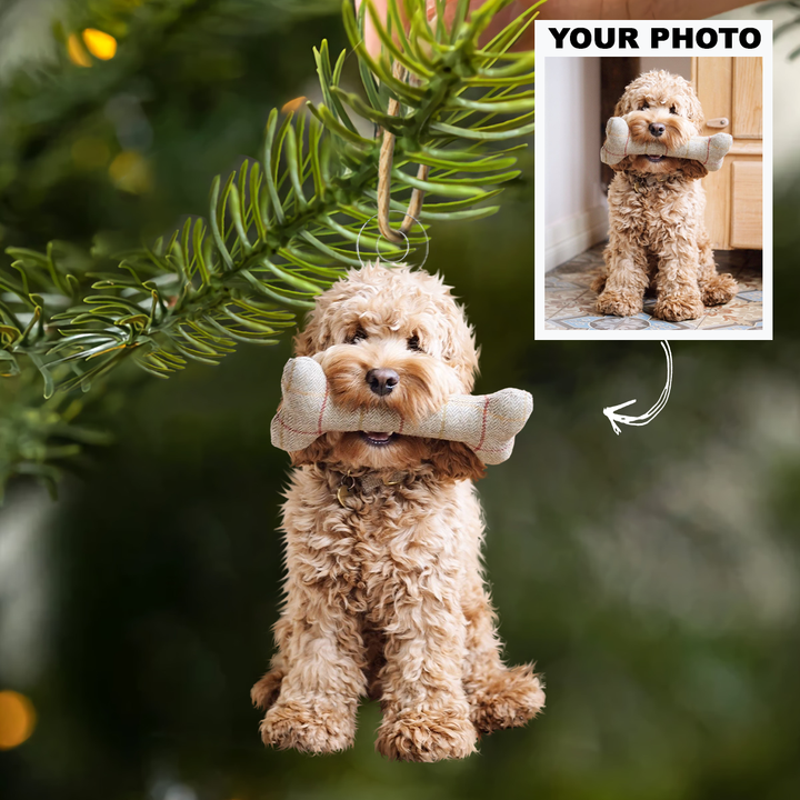 Customized Photo Ornament Pet Special Moments - Personalized Photo Mica Ornament - Christmas Gift For Pet Lovers, Dog Lovers, Cat Lovers
