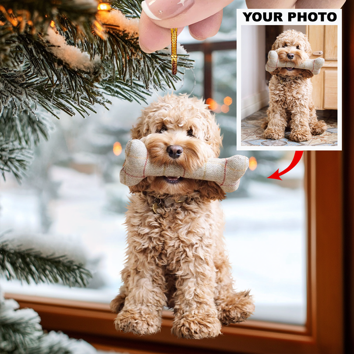 Customized Photo Ornament Pet Special Moments - Personalized Photo Mica Ornament - Christmas Gift For Pet Lovers, Dog Lovers, Cat Lovers