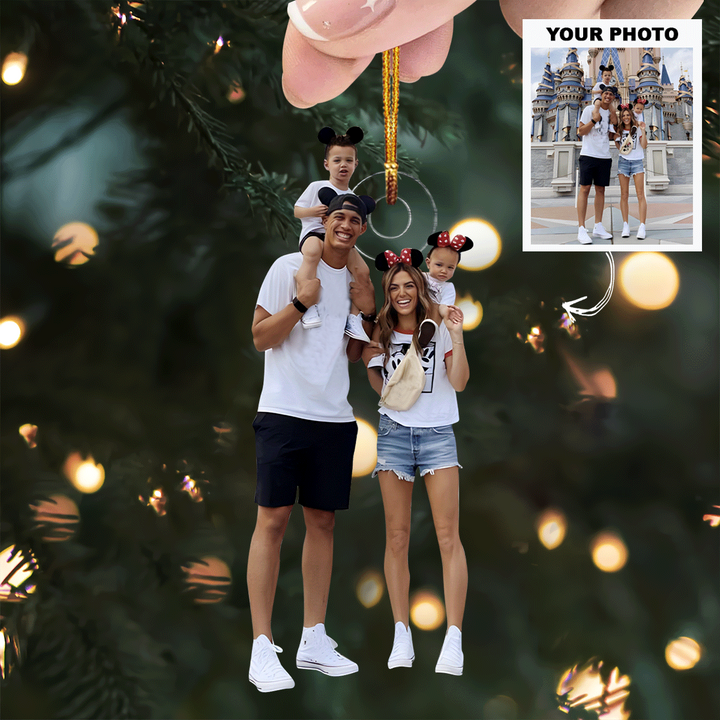 My Family - Personalized Photo Mica Ornament - Christmas Gift For Grandma, Grandpa, Family Members