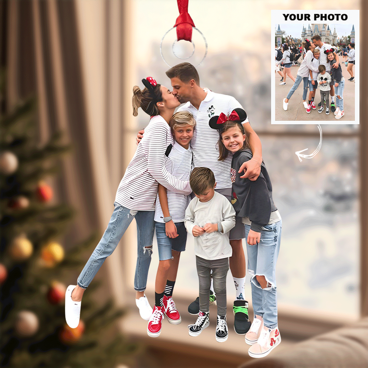 My Family - Personalized Photo Mica Ornament - Christmas Gift For Grandma, Grandpa, Family Members