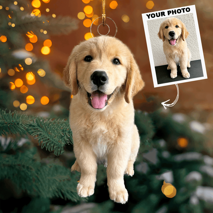 I Love My Pet - Personalized Photo Mica Ornament - Christmas Gift For Pet Lovers, Dog Lovers, Cat Lover