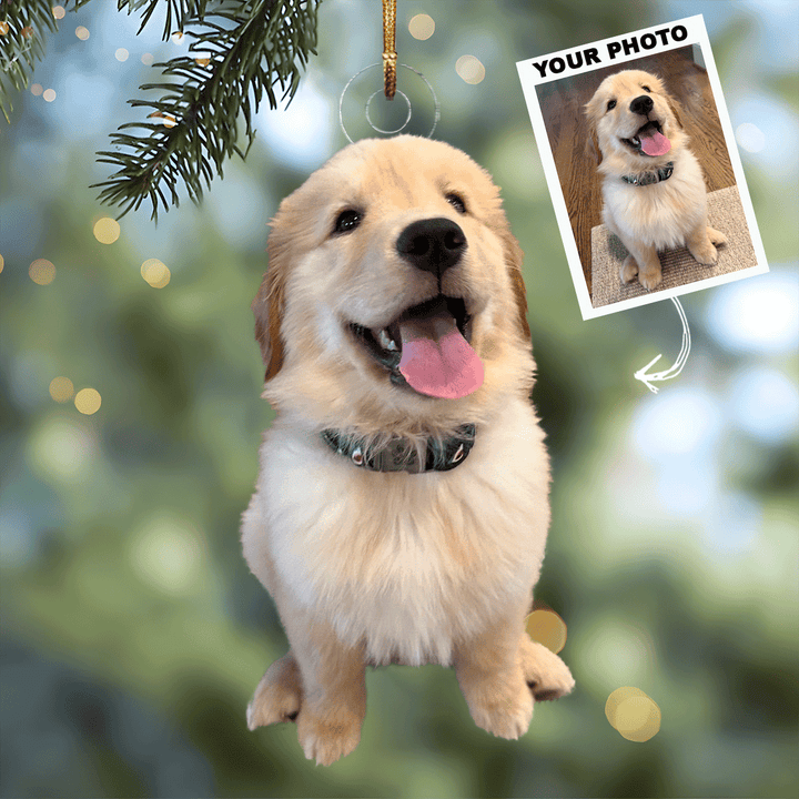I Love My Pet - Personalized Photo Mica Ornament - Christmas Gift For Pet Lovers, Dog Lovers, Cat Lover
