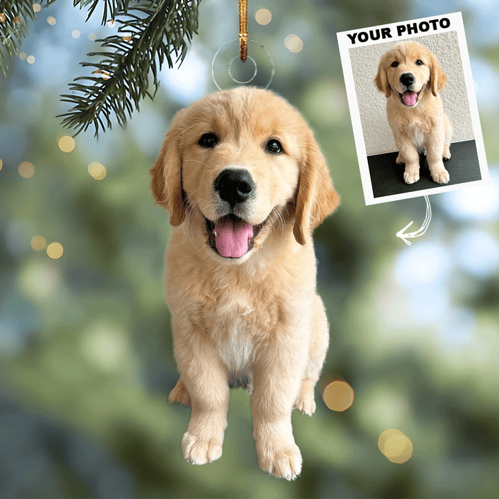 I Love My Pet - Personalized Photo Mica Ornament - Christmas Gift For Pet Lovers, Dog Lovers, Cat Lover