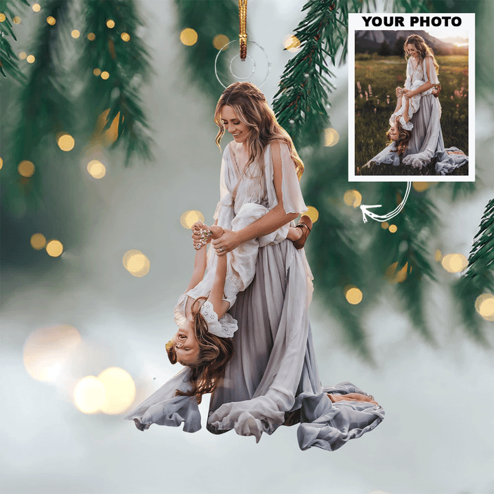 This Is Us - Personalized Photo Mica Ornament - Christmas Gift For Grandma, Grandpa, Family Members