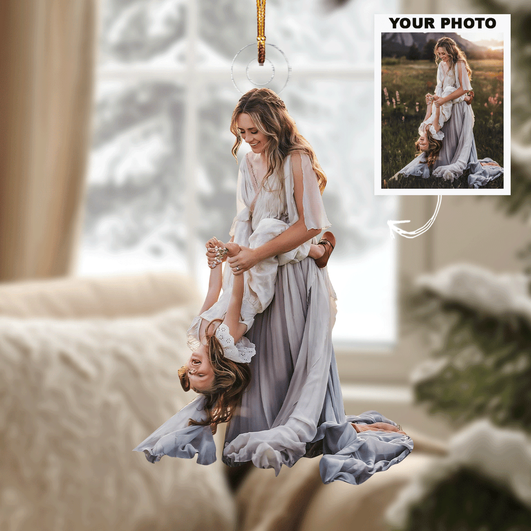 This Is Us - Personalized Photo Mica Ornament - Christmas Gift For Grandma, Grandpa, Family Members