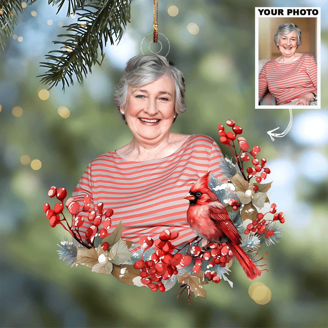 I Am Always With You - Personalized Photo Mica Ornament - Christmas Gift For Family Members UPL0PD046