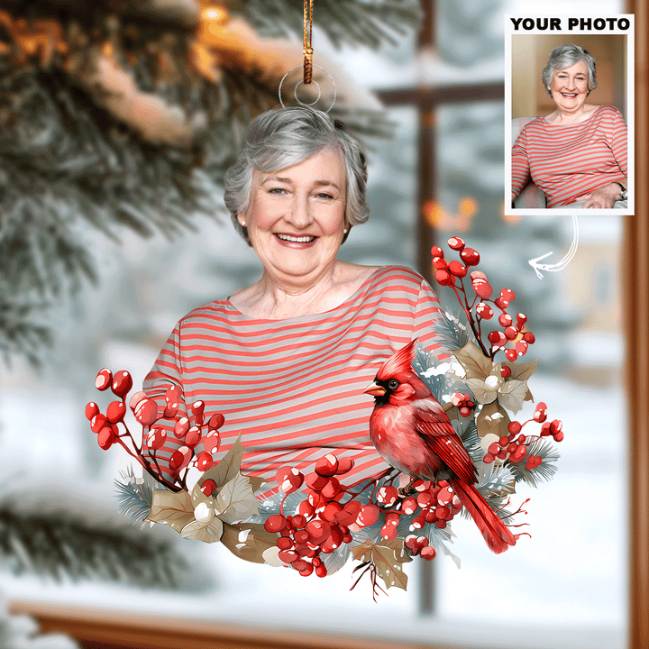 I Am Always With You - Personalized Photo Mica Ornament - Christmas Gift For Family Members UPL0PD046