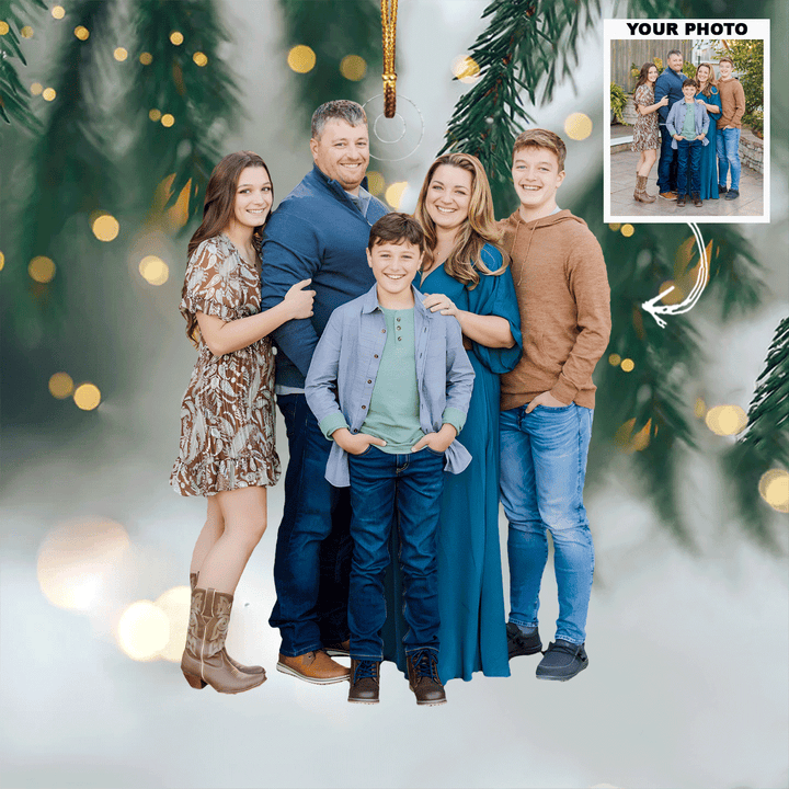 This Christmas - Personalized Photo Mica Ornament - Christmas Gift For Family Members