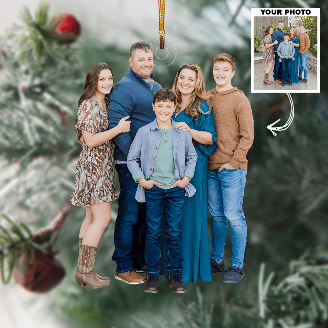 This Christmas - Personalized Photo Mica Ornament - Christmas Gift For Family Members