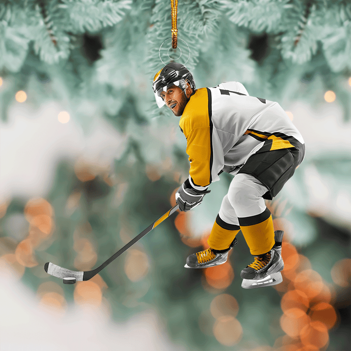 Goals Are Earned, Not Given - Personalized Photo Mica Ornament - Christmas Gift For Sport Lovers