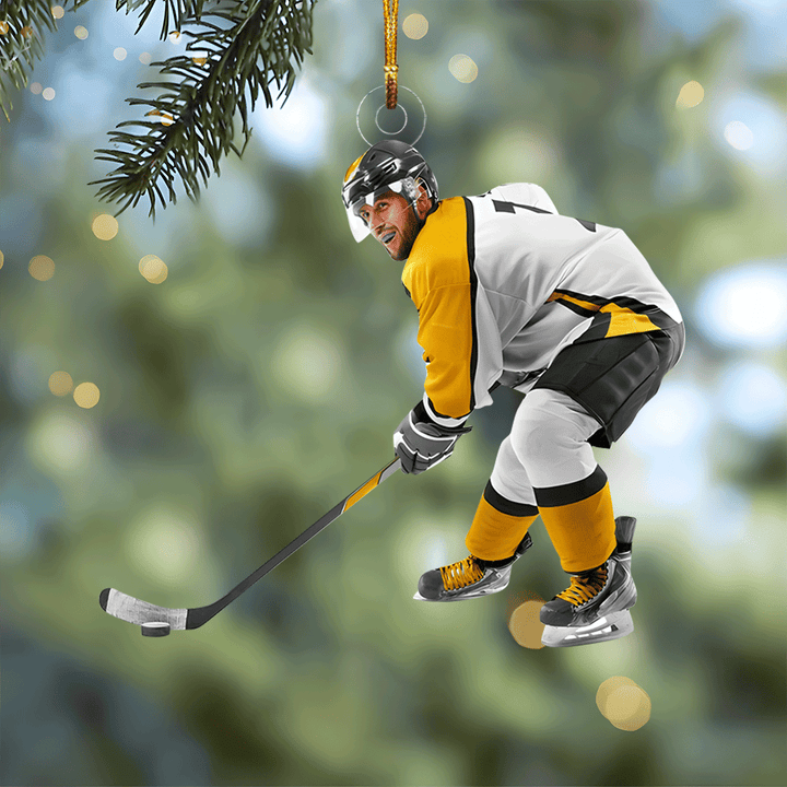 Goals Are Earned, Not Given - Personalized Photo Mica Ornament - Christmas Gift For Sport Lovers