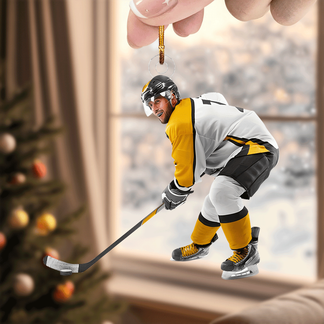 Goals Are Earned, Not Given - Personalized Photo Mica Ornament - Christmas Gift For Sport Lovers