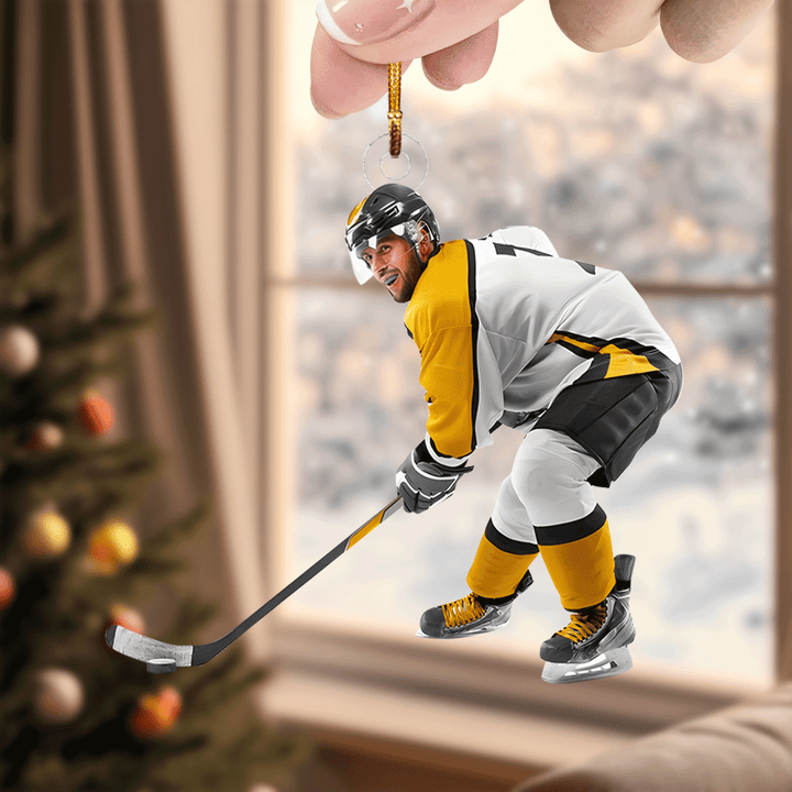 Goals Are Earned, Not Given - Personalized Photo Mica Ornament - Christmas Gift For Sport Lovers