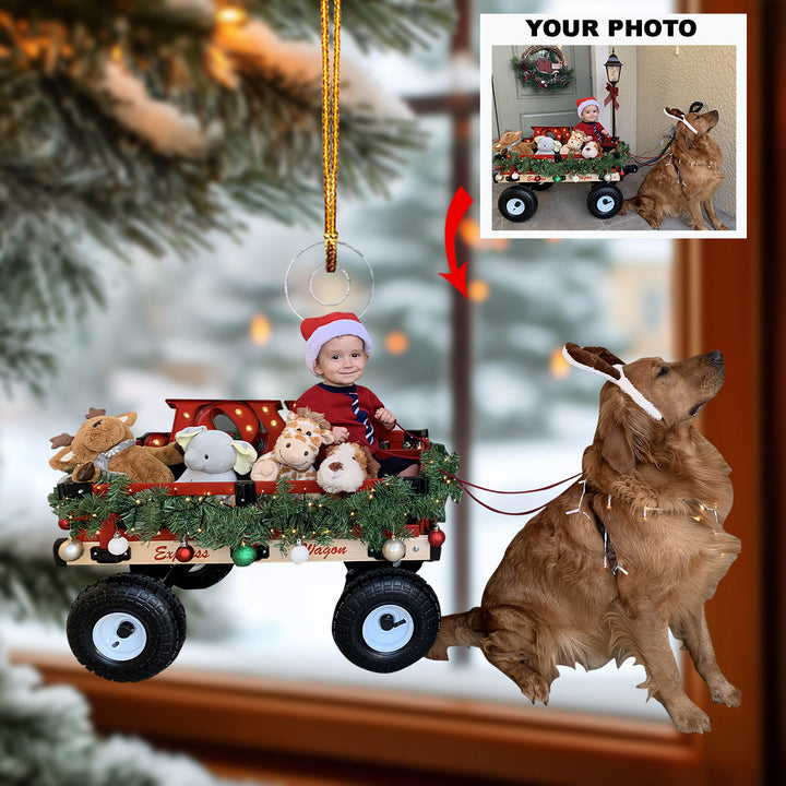 Santa Little Helpers - Personalized Photo Mica Ornament - Christmas Gift For Baby, Family Members