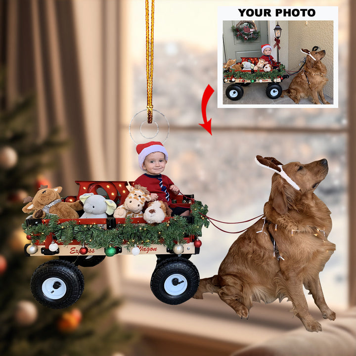 Santa Little Helpers - Personalized Photo Mica Ornament - Christmas Gift For Baby, Family Members