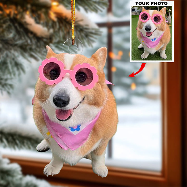 Customized Photo Ornament Pet Special Moments - Personalized Photo Mica Ornament - Christmas Gift For Pet Lovers, Dog Lovers, Cat Lovers