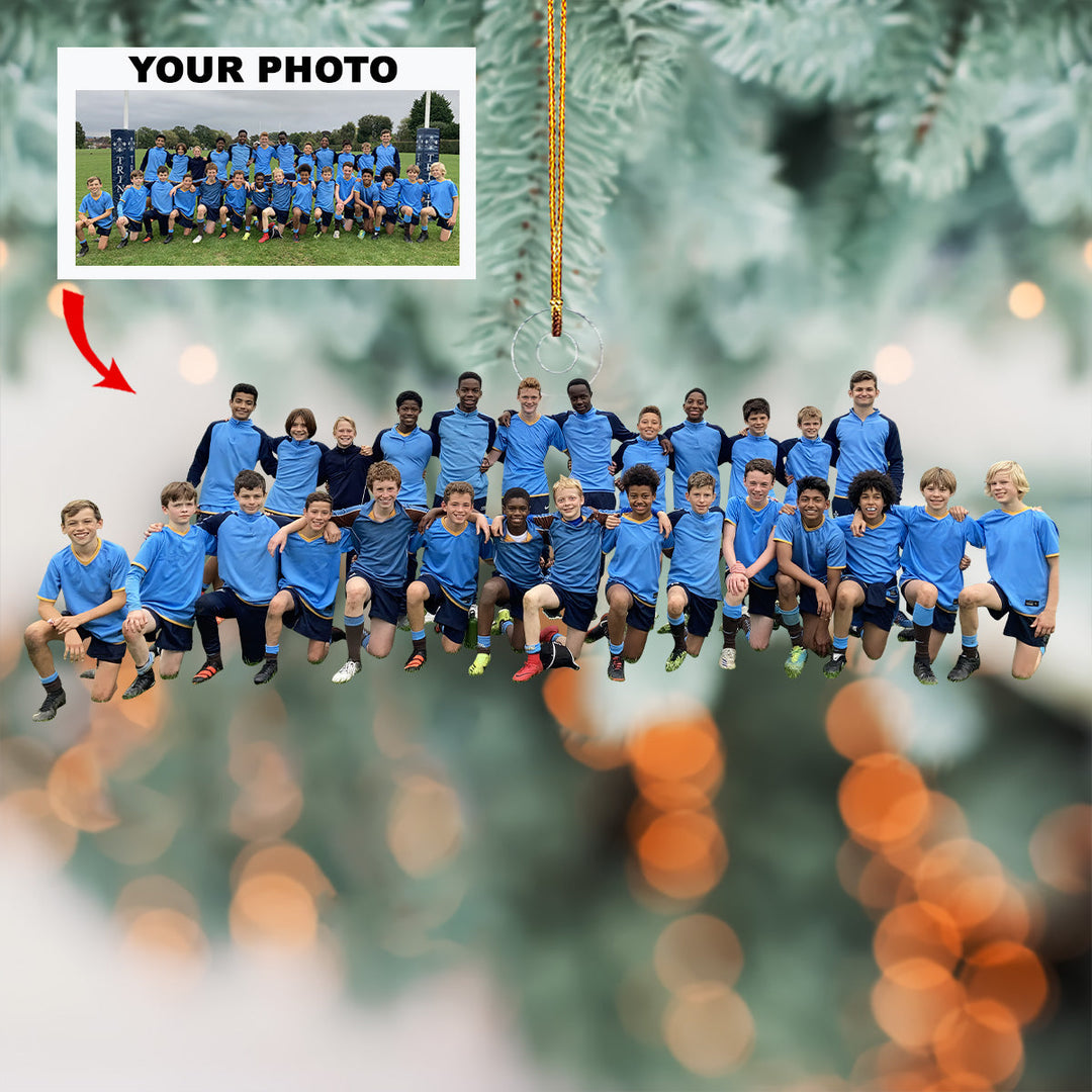 Field Heroes - Personalized Photo Mica Ornament - Christmas Gift For Sport Lovers