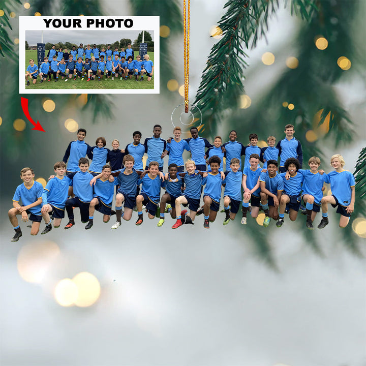 Field Heroes - Personalized Photo Mica Ornament - Christmas Gift For Sport Lovers