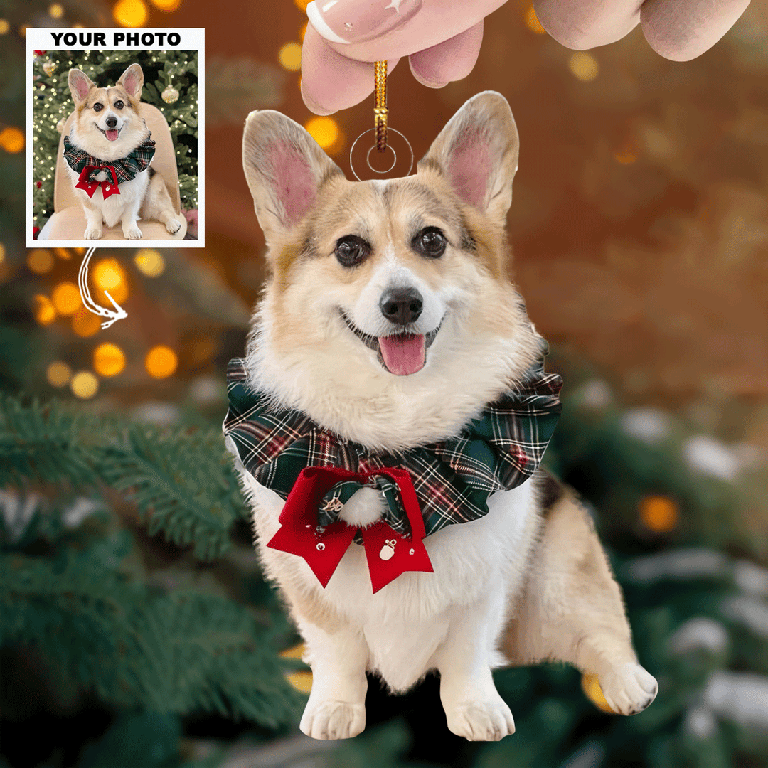 Holiday Cheer - Personalized Mica Ornament - Christmas Gift For Pet Lover, Family Members