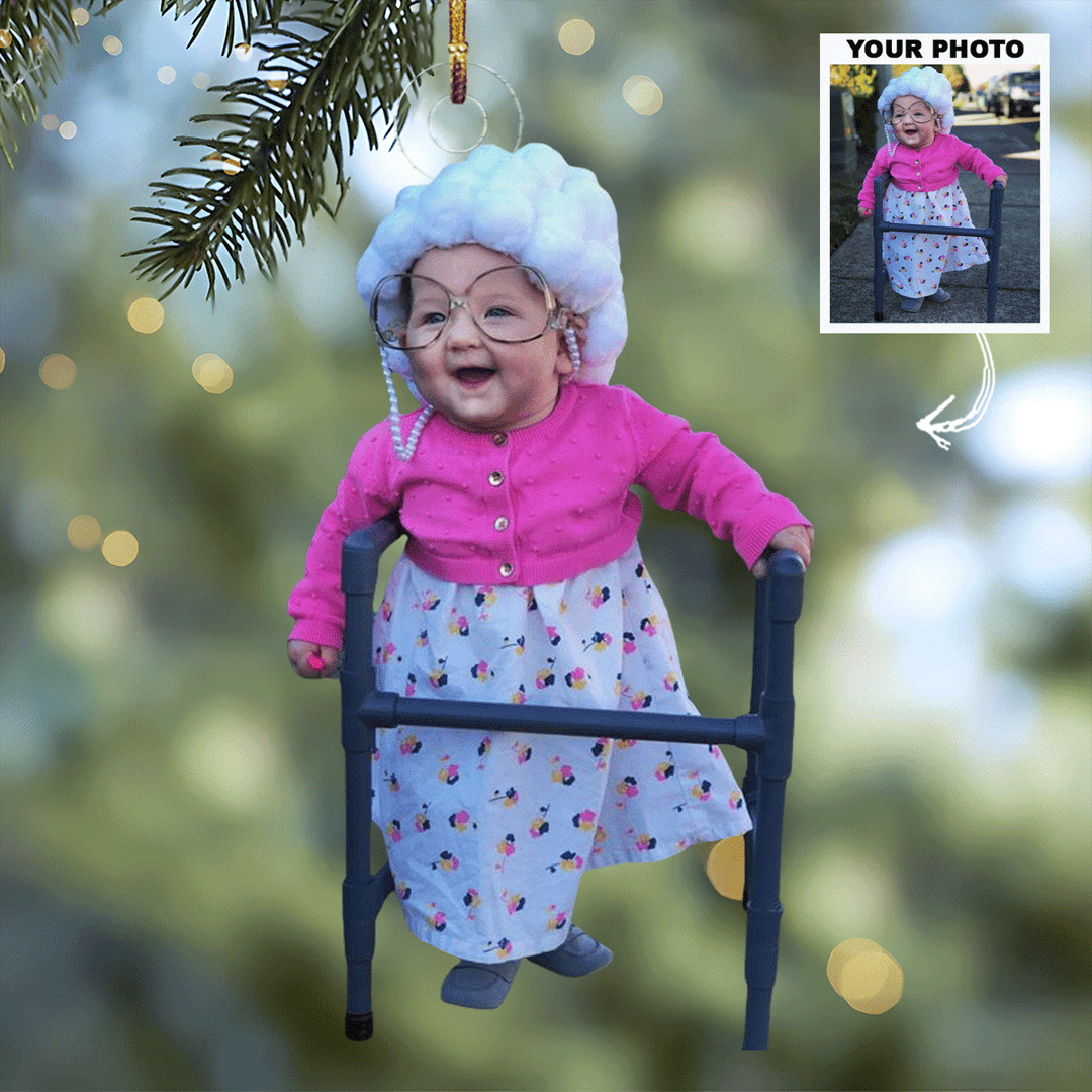 Baby Love - Personalized Photo Mica Ornament - Gift For Baby, Family Members