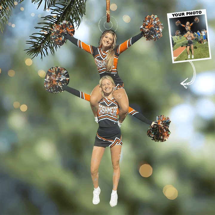 Forever Friends - Personalized Photo Mica Ornament - Gift For Friends, Family Members