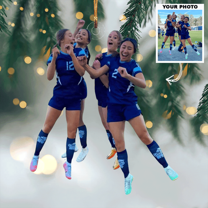 Friends Forever - Personalized Photo Mica Ornament - Gift For Friends, Family Members