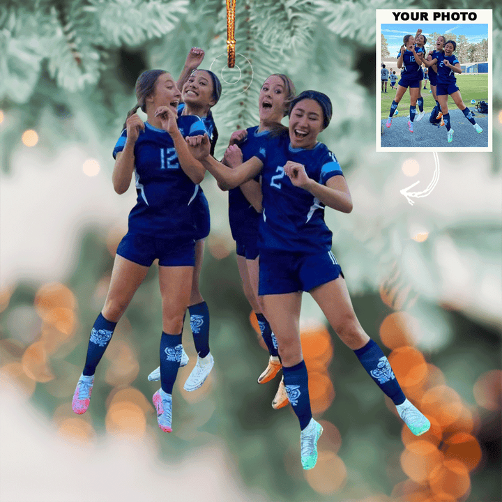 Friends Forever - Personalized Photo Mica Ornament - Gift For Friends, Family Members