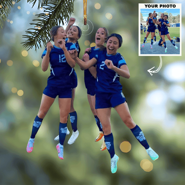 Friends Forever - Personalized Photo Mica Ornament - Gift For Friends, Family Members