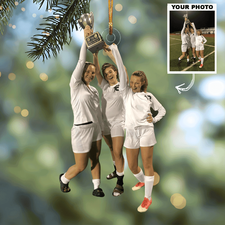 Together Always - Personalized Photo Mica Ornament - Gift For Friends, Family Members