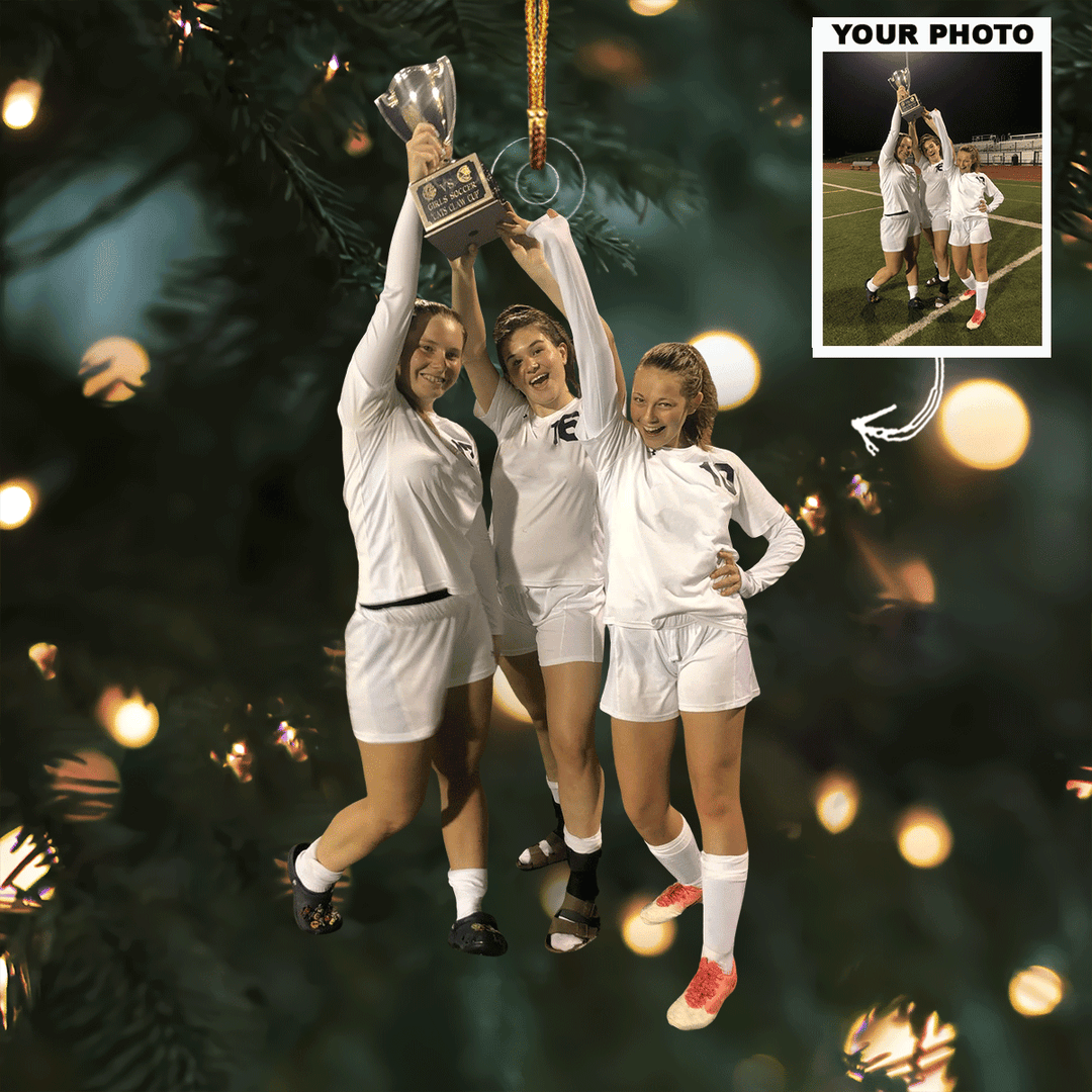 Together Always - Personalized Photo Mica Ornament - Gift For Friends, Family Members