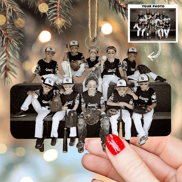 True Companions - Personalized Photo Mica Ornament - Gift For Friends, Family Members