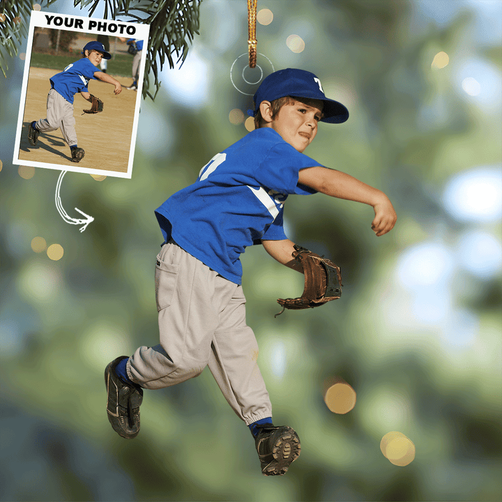 Future Pro - Personalized Photo Mica Ornament - Gift For Baseball Lovers, Family Members