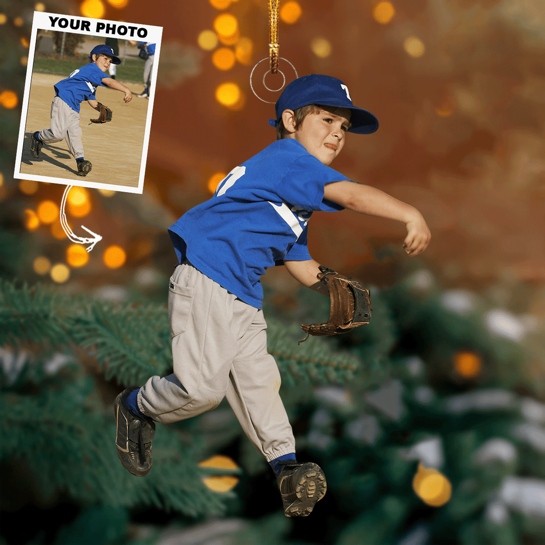 Future Pro - Personalized Photo Mica Ornament - Gift For Baseball Lovers, Family Members