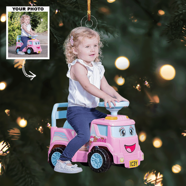 Baby Love - Personalized Photo Mica Ornament - Christmas Gift For Family Members