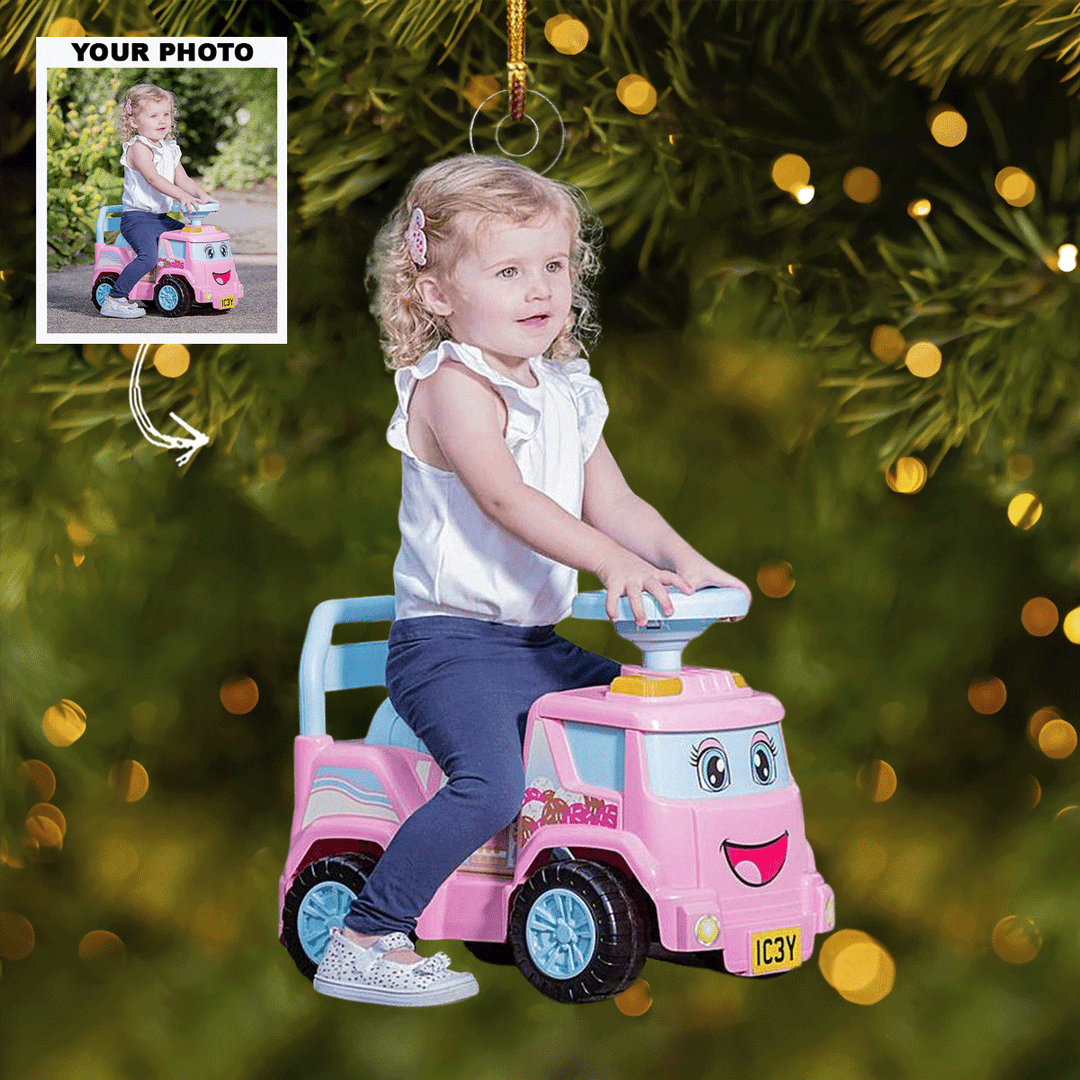 Baby Love - Personalized Photo Mica Ornament - Christmas Gift For Family Members