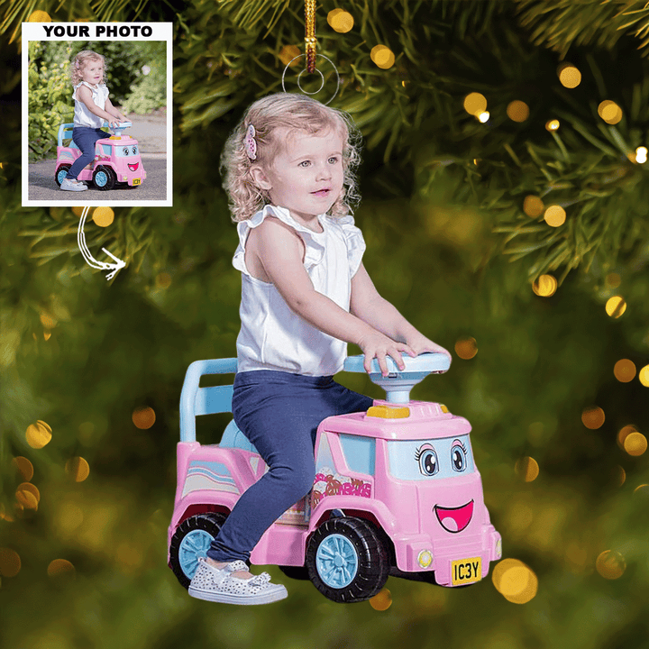 Baby Love - Personalized Photo Mica Ornament - Christmas Gift For Family Members