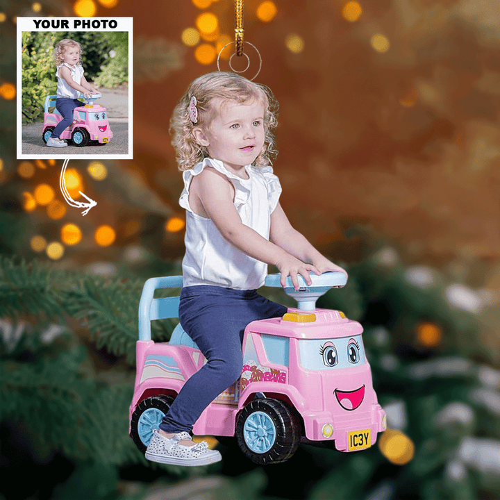 Baby Love - Personalized Photo Mica Ornament - Christmas Gift For Family Members