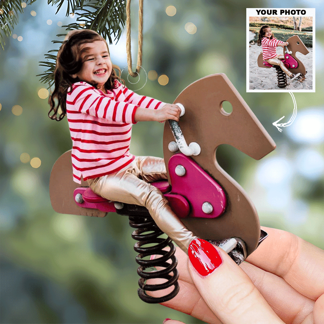 Cozy Corners - Personalized Photo Mica Ornament - Christmas Gift For Family Members