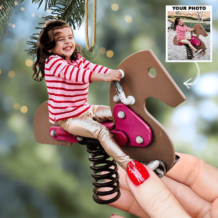 Cozy Corners - Personalized Photo Mica Ornament - Christmas Gift For Family Members