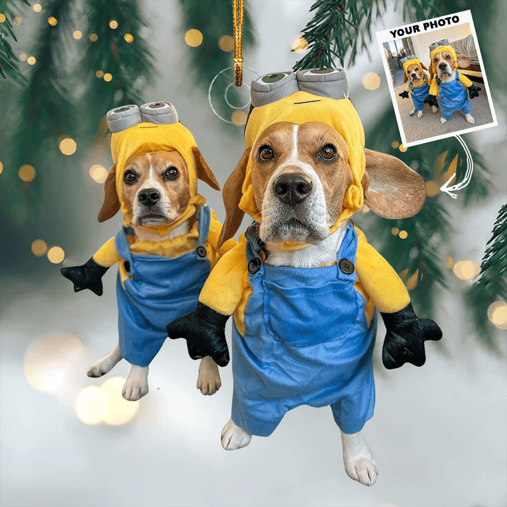 Cute Beagle - Personalized Mica Ornament - Christmas Gift For Pet Lover, Family Members