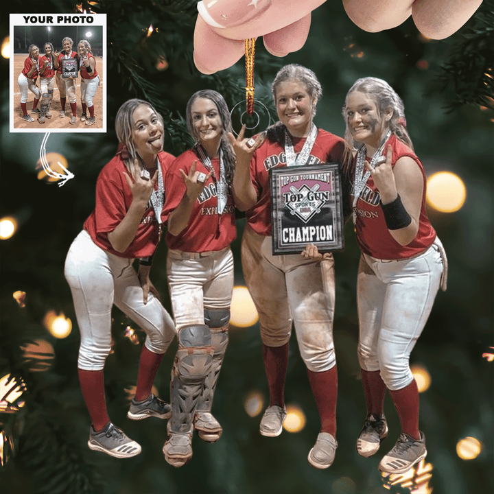 Victory Showcase - Personalized Photo Mica Ornament - Christmas Gift For Friends, Besties