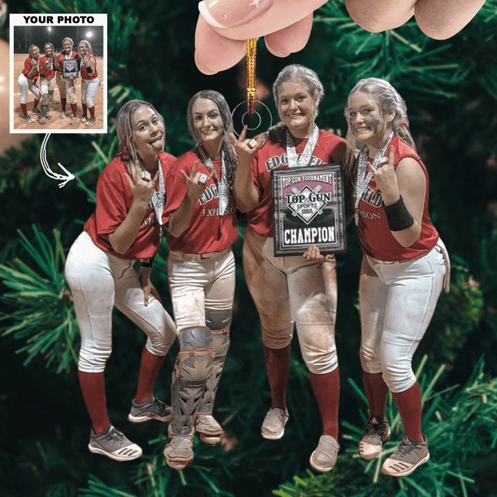 Victory Showcase - Personalized Photo Mica Ornament - Christmas Gift For Friends, Besties