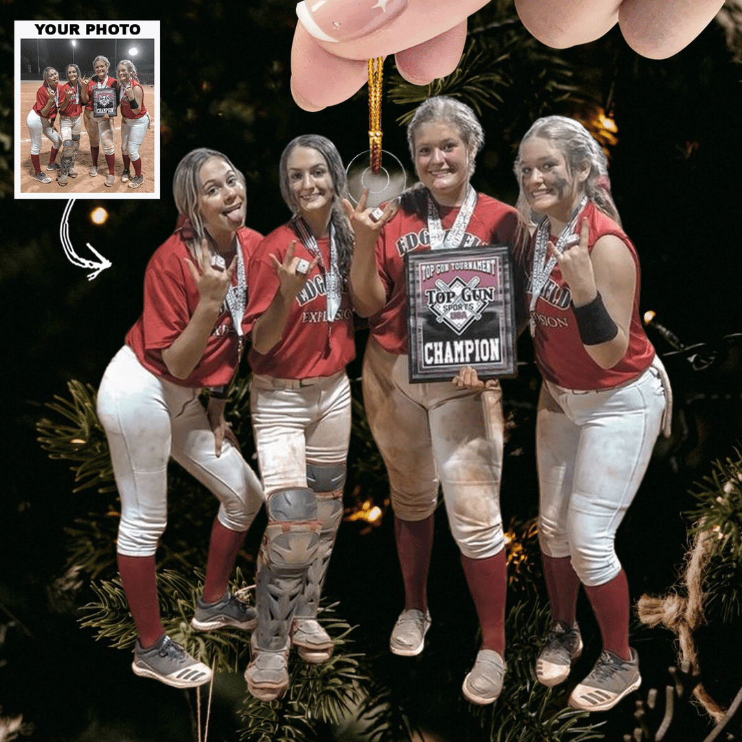 Victory Showcase - Personalized Photo Mica Ornament - Christmas Gift For Friends, Besties