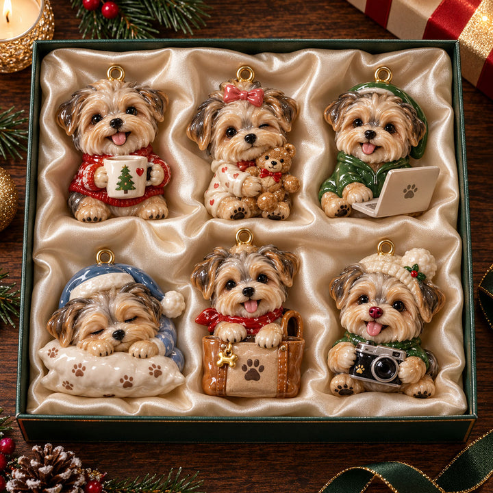 Morkie Christmas Acrylic Ornament Gift Set NCU0TH061