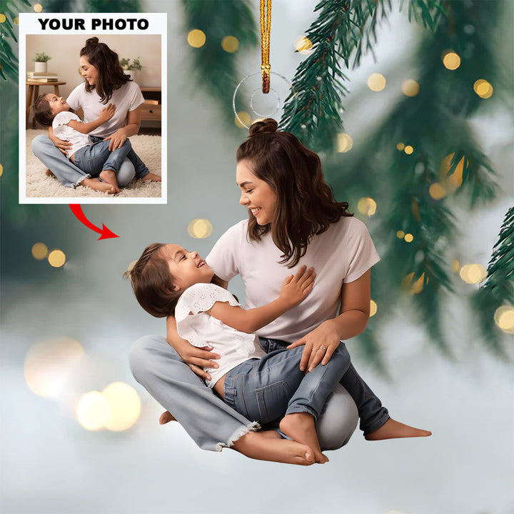 My Sunshine - Personalized Photo Mica Ornament - Christmas Gift For Family Members