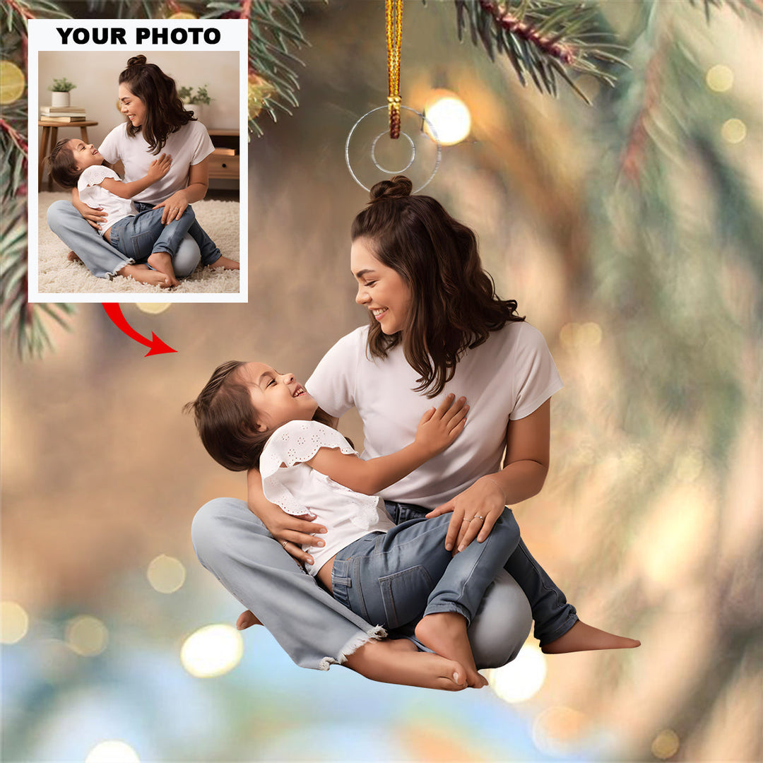 My Sunshine - Personalized Photo Mica Ornament - Christmas Gift For Family Members